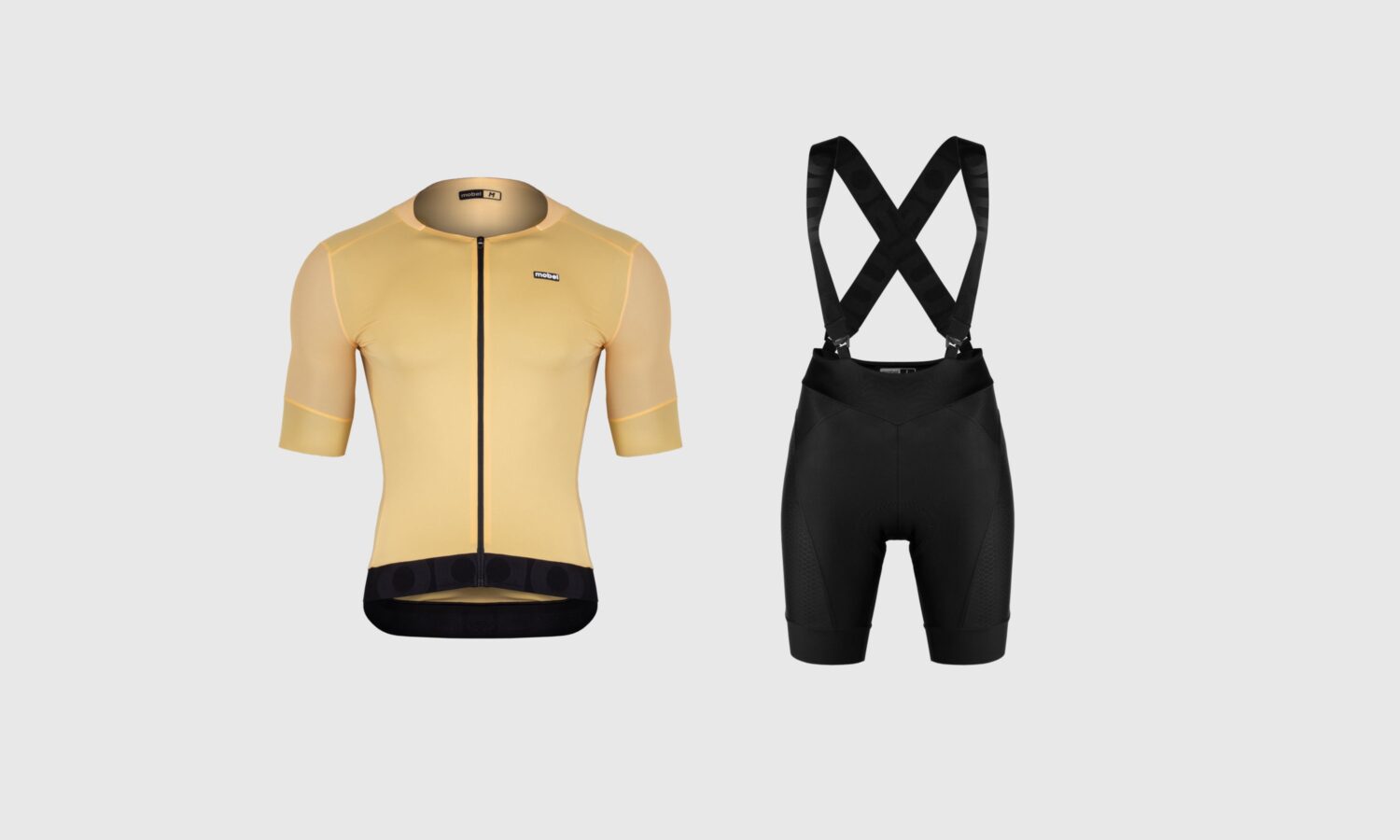 MAILLOT MANGA CORTA CIMA VANILLA + CULOTE CORTO BLACK PRO FEMENINO