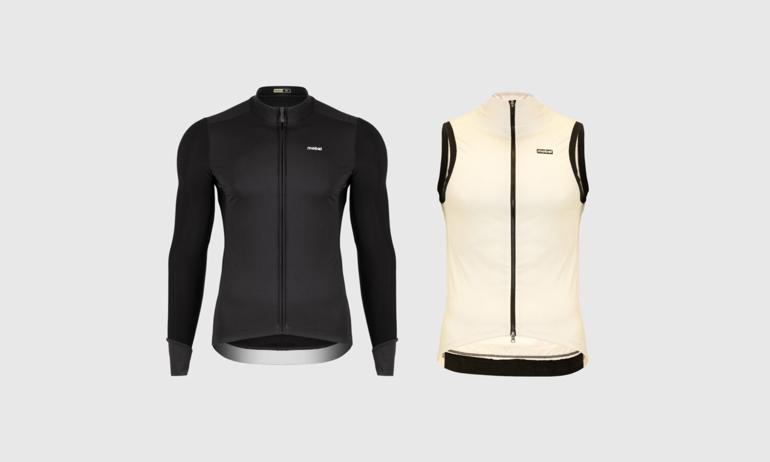 MAILLOT MANGA LARGA CIMA BLACK + CHALECO CIMA CREAM