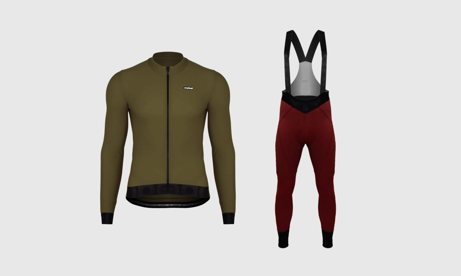MAILLOT MANGA LARGA S-PRO KHAKI + CULOTE INVIERNO S-PRO BERRY